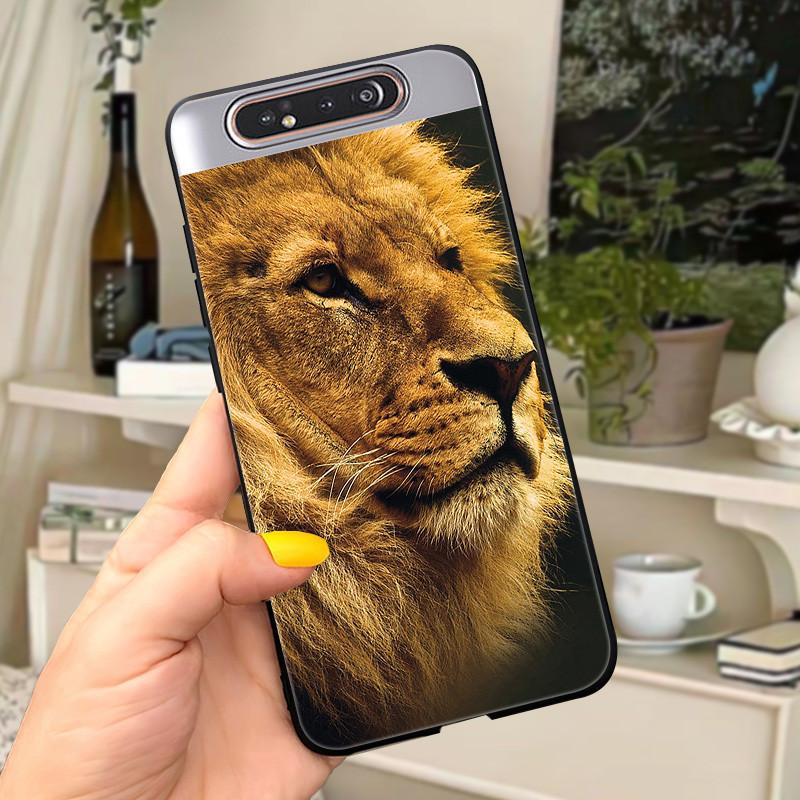 Case For Samsung A80 Case Soft Silicone Cartoon Back Cover For Samsung Galaxy A80 GalaxyA80 A 80 A805 Fundas shell Black coque