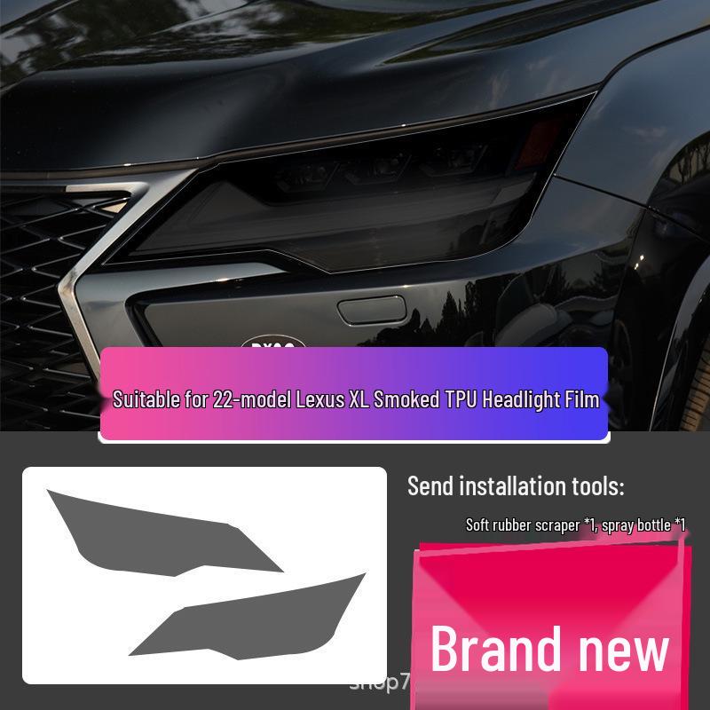 Transparent Smoked Protective Headlight Film for Lexus CT200, ES, RX, UX, IS, NX, LX