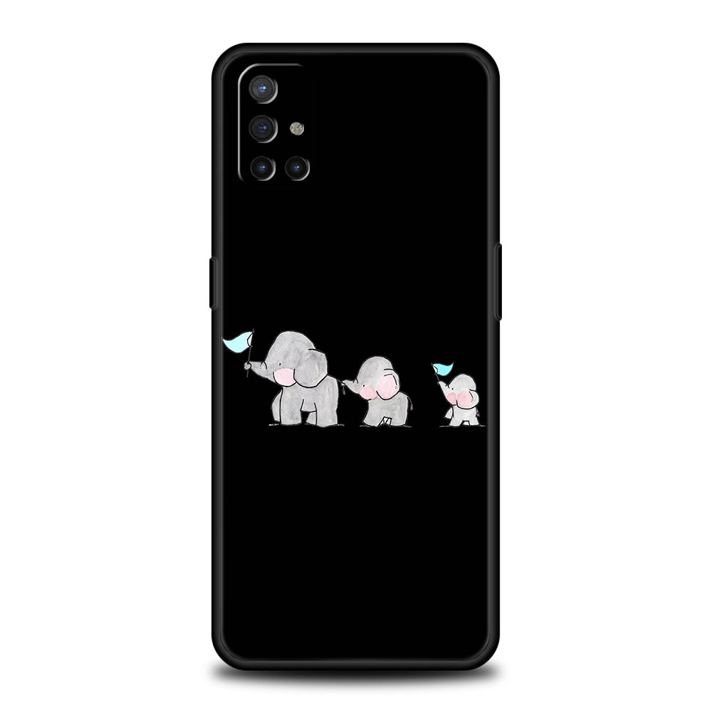 Couple Style Cartoon Phone Case For OnePlus 12 11 10 9 8 7 7T Pro 12R 10R 9RT 9R 8T Nord N100 N200 N10 2T CE 2 5G Black Cover