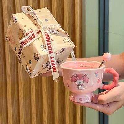 Regalos de cumpleaños para novias, tazas de cerámica lindas, recuerdos para niñas y niños, cajas de regalo.