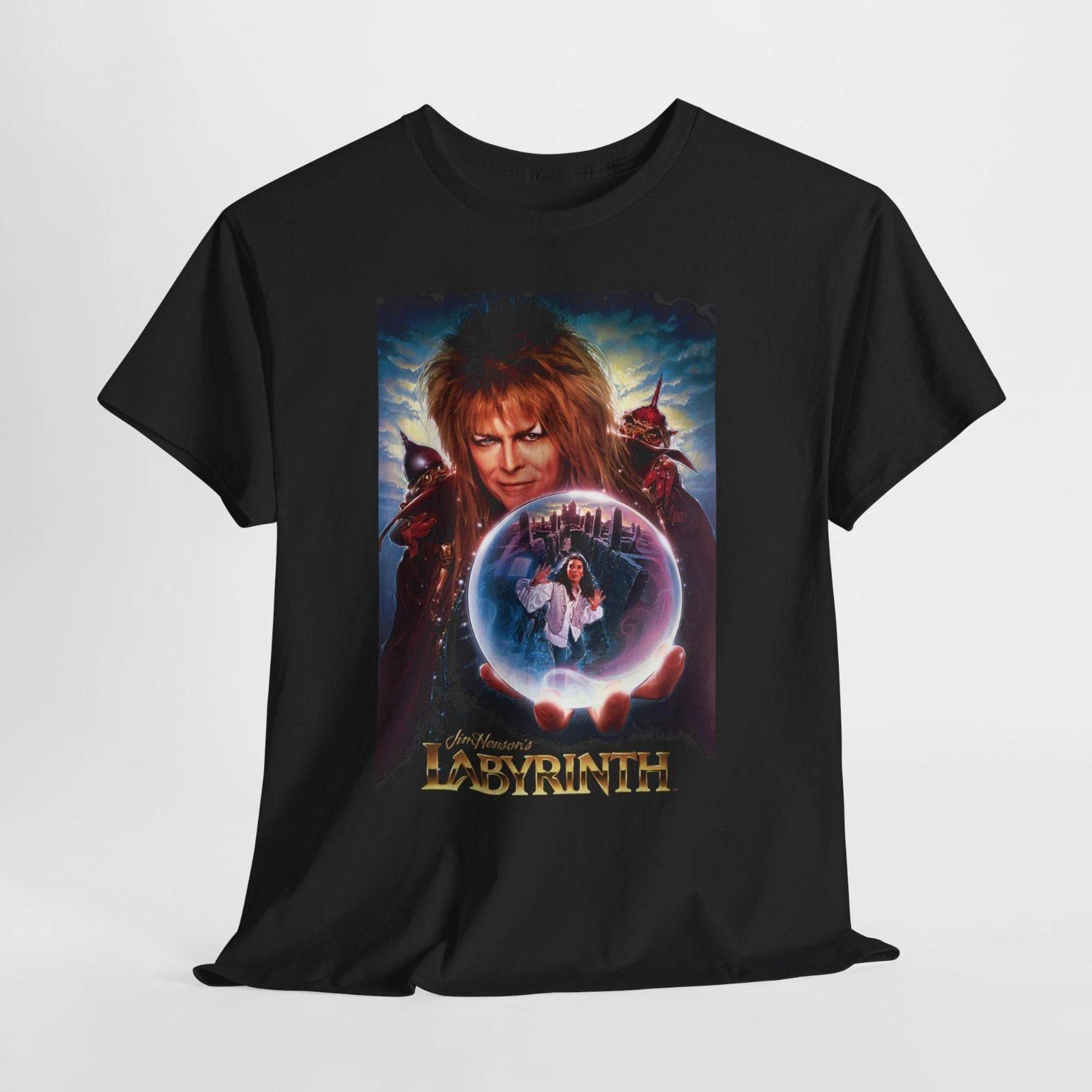 Labyrinth Movie T-Shirt – Fantasy Film Graphic Tee, Classic 80s Adventure Shirt M
