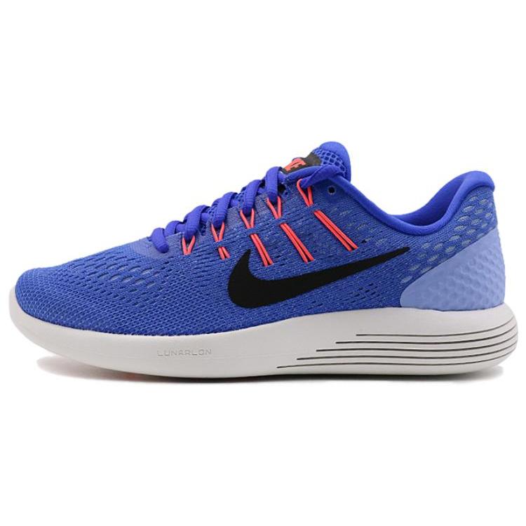 New Nike Lunarglide 8 'Med Blue Black Aluminum' Women's 843726-406