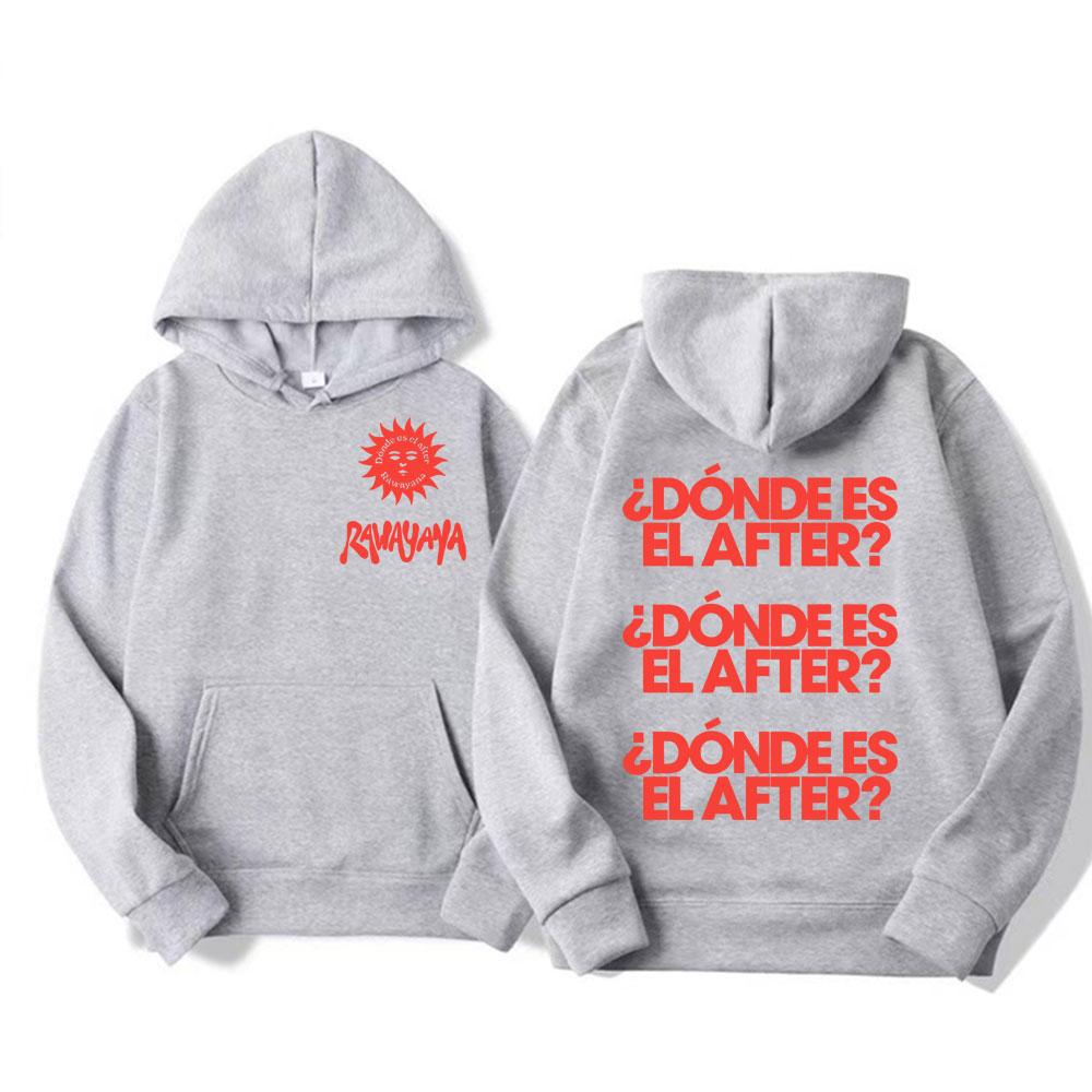 Rawayana Wo Ist Das After Grafik Pullover Herren Damen Gothic Komfort Hoodie Vintage High Street Übergroß