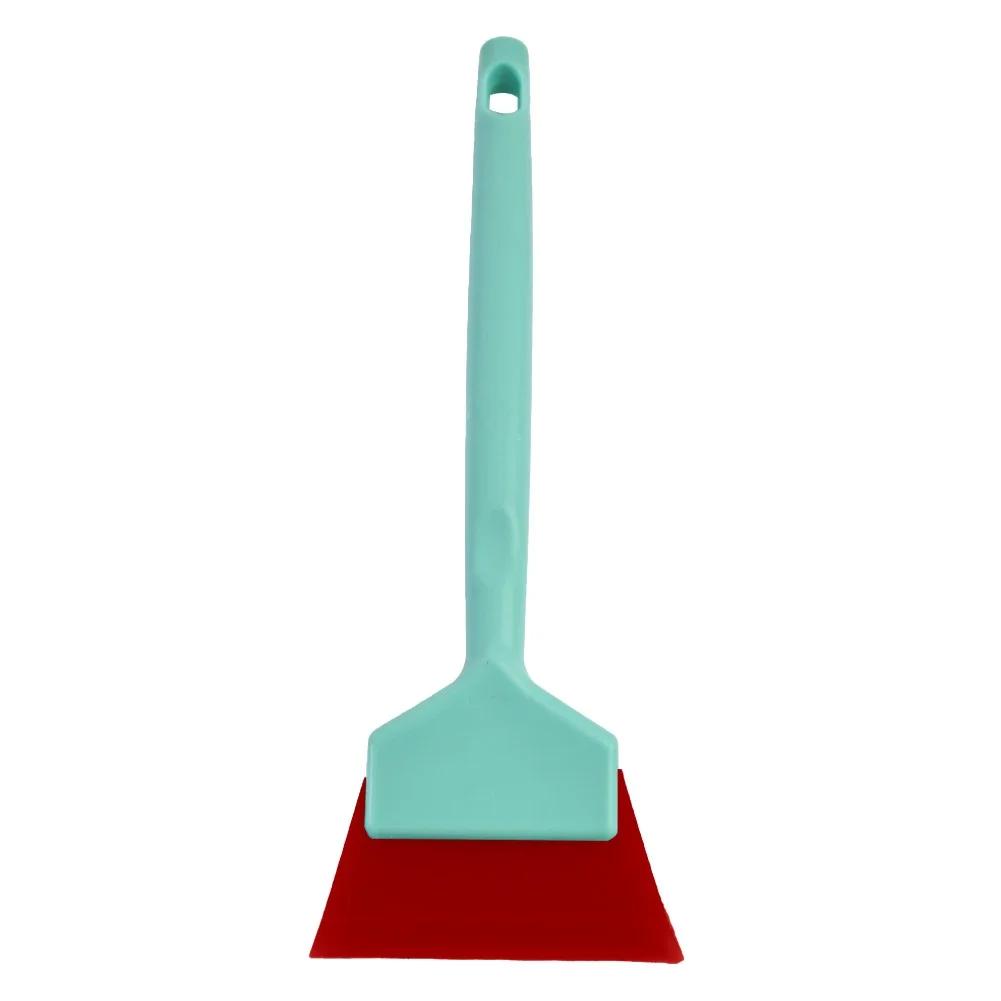 Long Plastic Handle Anti-Slip Car Tint Squeegee Replaceable Soft Rubber Blade PPF Scraper Window Water Cleaning Remover