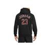 Jordan Logo Print Hoodie Men Tops Black FD7466-010