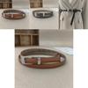 Handmade Twolayer Leather Belt For Women With Silver Closure Perfect For Daily Casual Use