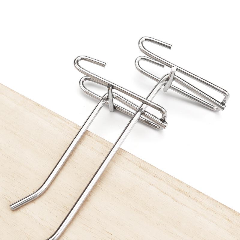 Stainless Steel Wire Mesh Hook for Supermarket, Jewelry, and Phone Accessories