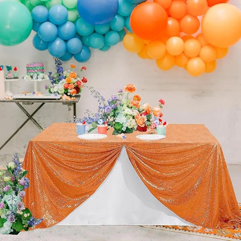 Sequin Tablecloth Curtains Sparkly Wedding Party Decorations Tablecloth For Baby Shower Birthday Christmas Photography Deco