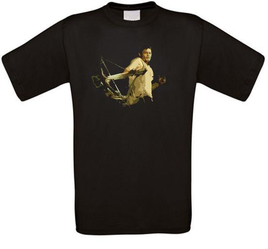 Daryl Dixon Zombie Undead TWD Series Cult T-Shirt All Sizes XXXXL