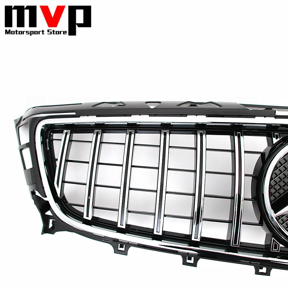 FOW5 Hot 2026 New For Benz Chrome GTR Style Upper Grille With Silver OE Style Badge Star Emblem Logo For Mercedes Benz CLS-Class W218