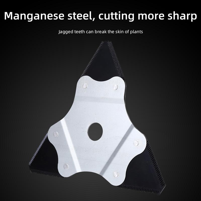 Grass Mower Triangular Blade Cutting Head for Mowing Lawns, Thick Branches Gardening and Shrubs Tool