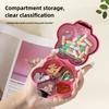 Portable, sealed, multi-functional, portable medicine box, dopamine wind medicine tablets, mini flower storage box