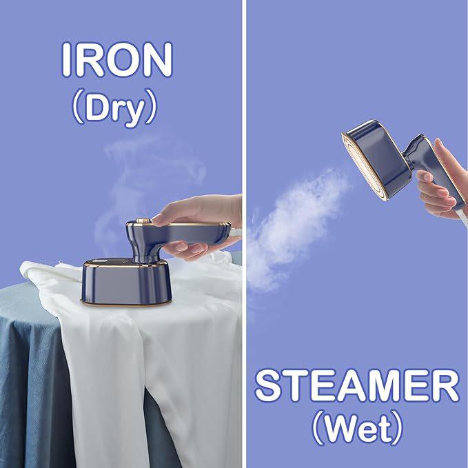 1300W Dual-Use Handheld Electric Steam Iron with Anti-Scald Jet Button