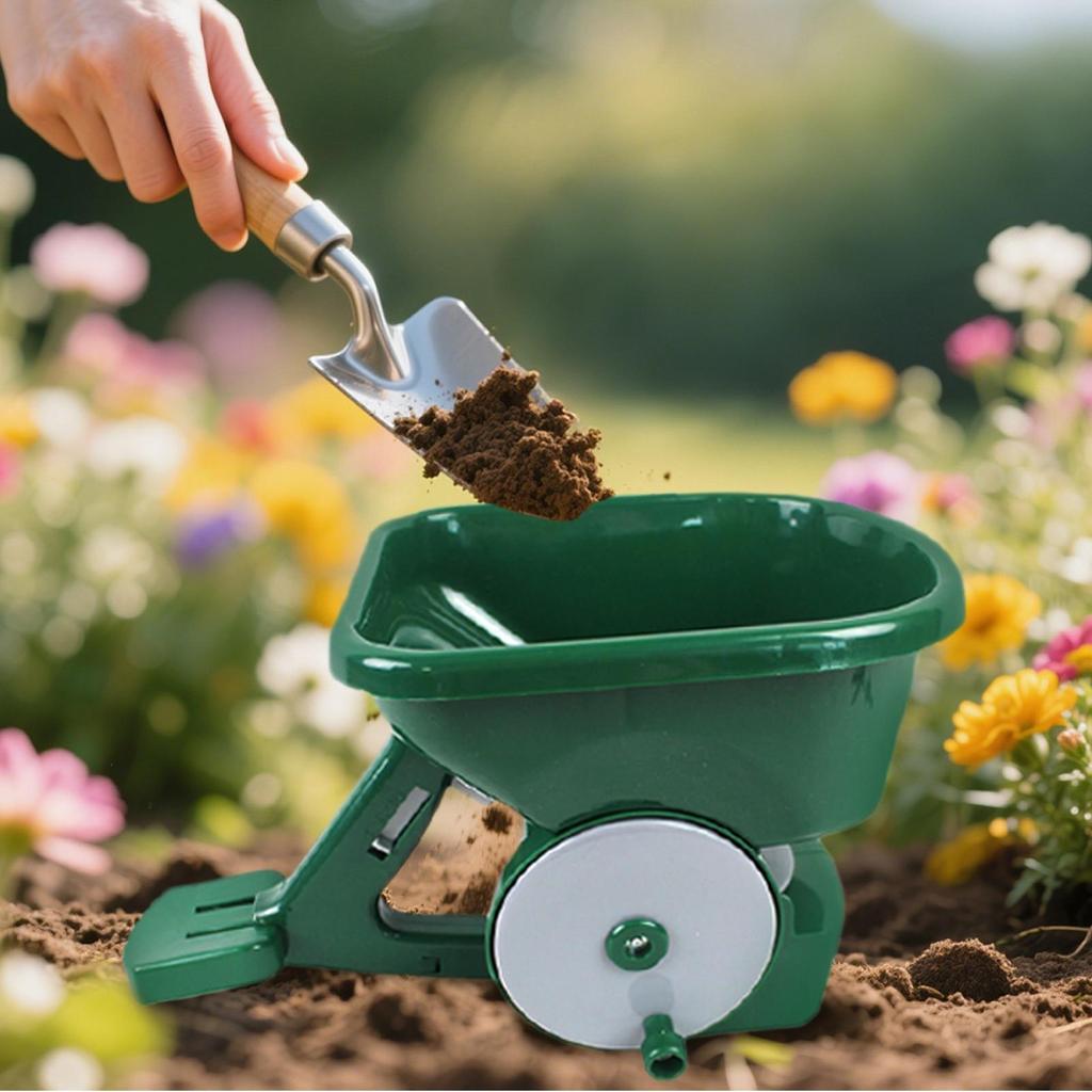 Hand Cranked Seeder 3L 5-speed Adjustable Hand Cranked Sprayer Handle Extendable Yard Spreader Garden Tools For Fertilizer