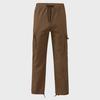 Men's Straight Casual Multi-Pocket Overalls for Spring and Autumn with Drawstring.