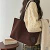 Bolso Tote Casual Marrón de Gran Capacidad para Mujer, Bolso de Mano y Hombro para Viajar