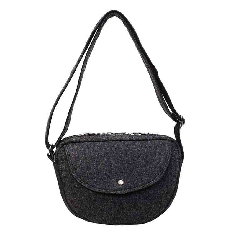 

Джинсовая сумка Женская маленькая сумка через плечо Сумка кроссбоди чёрный