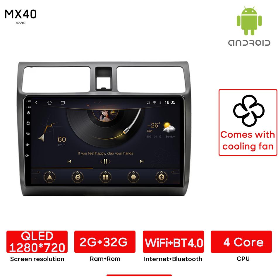 Pour Suzuki Swift 2003-2010 voiture Multimidia lecteur Navigation GPS Android Auto Radio voiture lecteur vidéo stéréo sans fil CarPlay