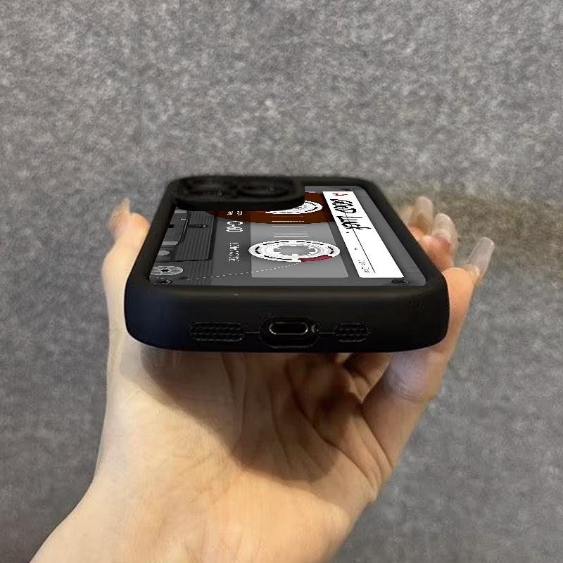 Tape Print Handyhülle für iPhone Air 16e 17 16 15 14 Pro Max 13 12 Pro 15 16 14 Plus Stoßfestes Silikon Weiche TPU-Hülle