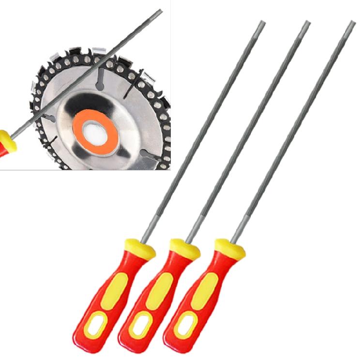 3 Stück Schärffeilen für Kettensägen Rund Hoher Kohlenstoffstahl 4/4,8/5,5 mm Runde Kettensägenfeilen