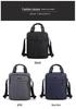 Herren-Einfarbiger Polyester-Crossbody-Rucksack – Große Kapazität, Lässiges Business-Vertikales Design