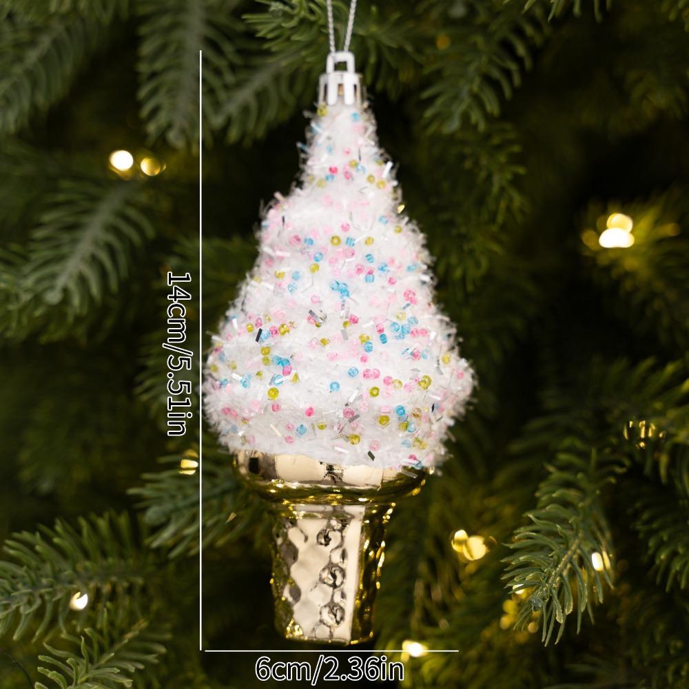 Shiny Metallic Christmas Hanging Decor Holiday Tree Decorations  Home Holiday Decor
