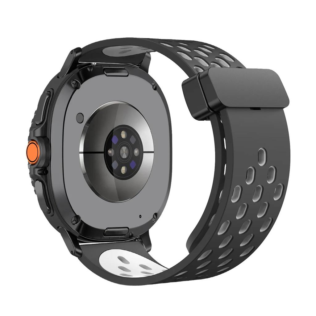 Magnetický řemínek pro Samsung Galaxy Watch 8 Classic 46mm Silikonový Sportovní Prodyšný Correa Náramek Galaxy Watch 8 44mm 40mm Řemínek