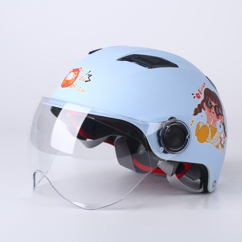 3C Certified Half Helmet Electric Scooter Motorcycle Riding - All Season Unisex Safety Headgear