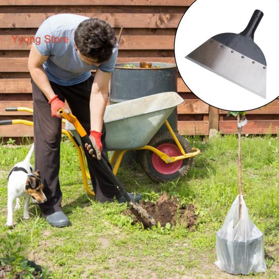 Vysoce pevná nerezová plochá lopatová škrabka na led, odolná proti korozi, nástroj na čištění a odplevelení zahrady