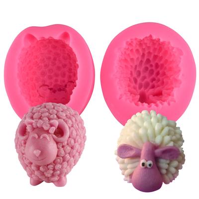 3D Three-dimensional Sheep Shape Fondant Silicone Mold