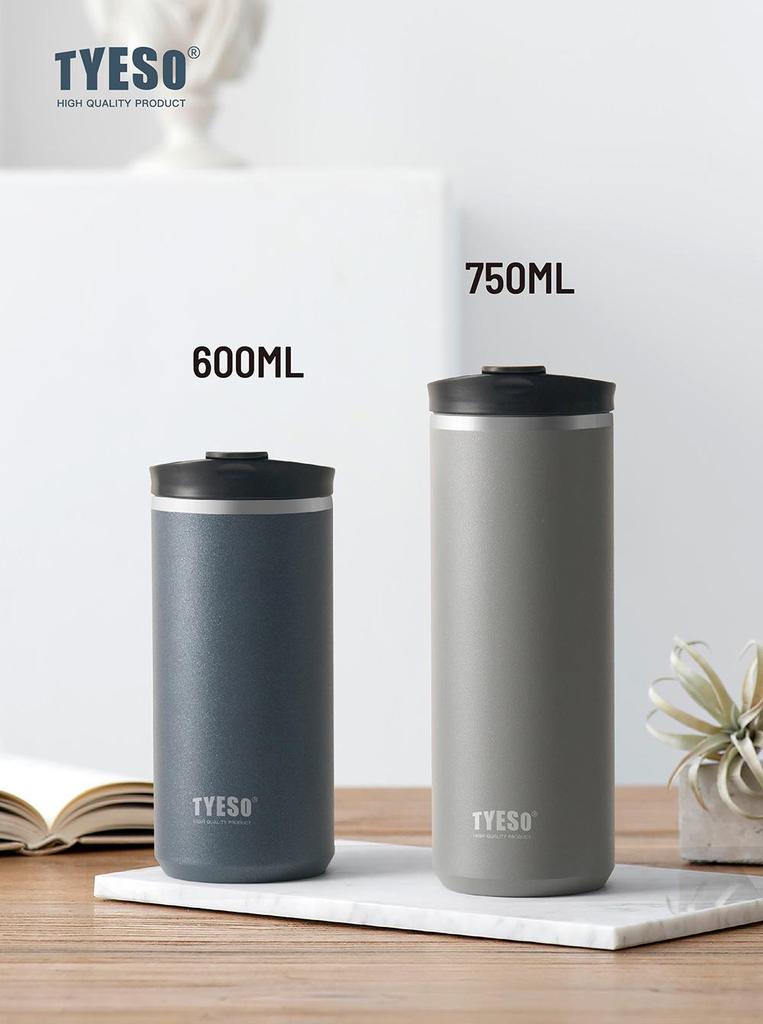 TYESO TaiShuo Stainless Steel Travel Coffee Mug, Insulated Portable Cup for Office, Outdoor, Men & Women