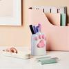 Cat Paw Pen Holder 3D Printed Pet Paw Design Desktop Organizer Makeup Brush Storage Cup for Desk Vanity Workspace Decor