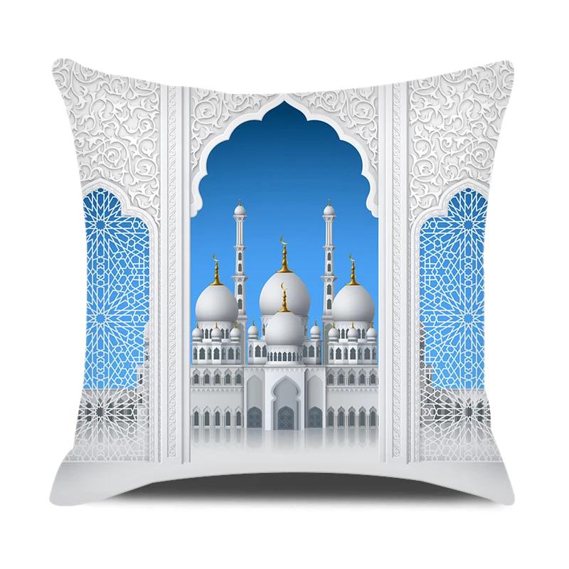 Eid Ramadan Decor Cushion Cover Mubarak Decorations Pillow Cover For Home Islamic Muslim Eid Al Adha Ramadan Kareem Pillowcase