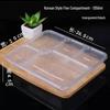 Thickened Disposable 5-Compartment Meal Prep Containers