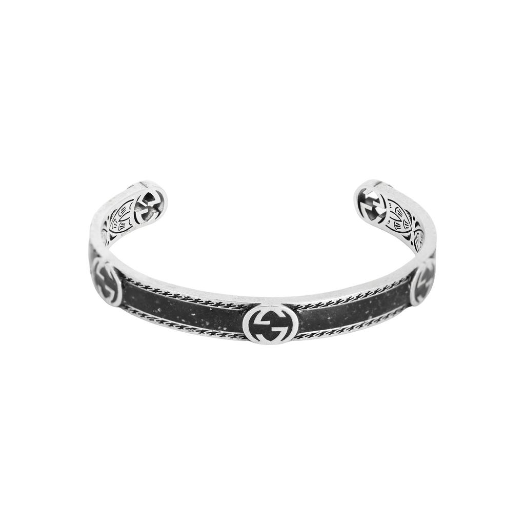 Gucci Bracciale Intrecciato G in Argento 645570-J8410-1064