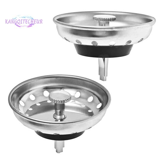 

Крышки для раковины, 2 шт., фильтр из нержавеющей стали, защита от засора, резиновая заглушка с центральной ручкой, сливной фильтр для раковины двойного назначения, улавливатели пищи 2pcs