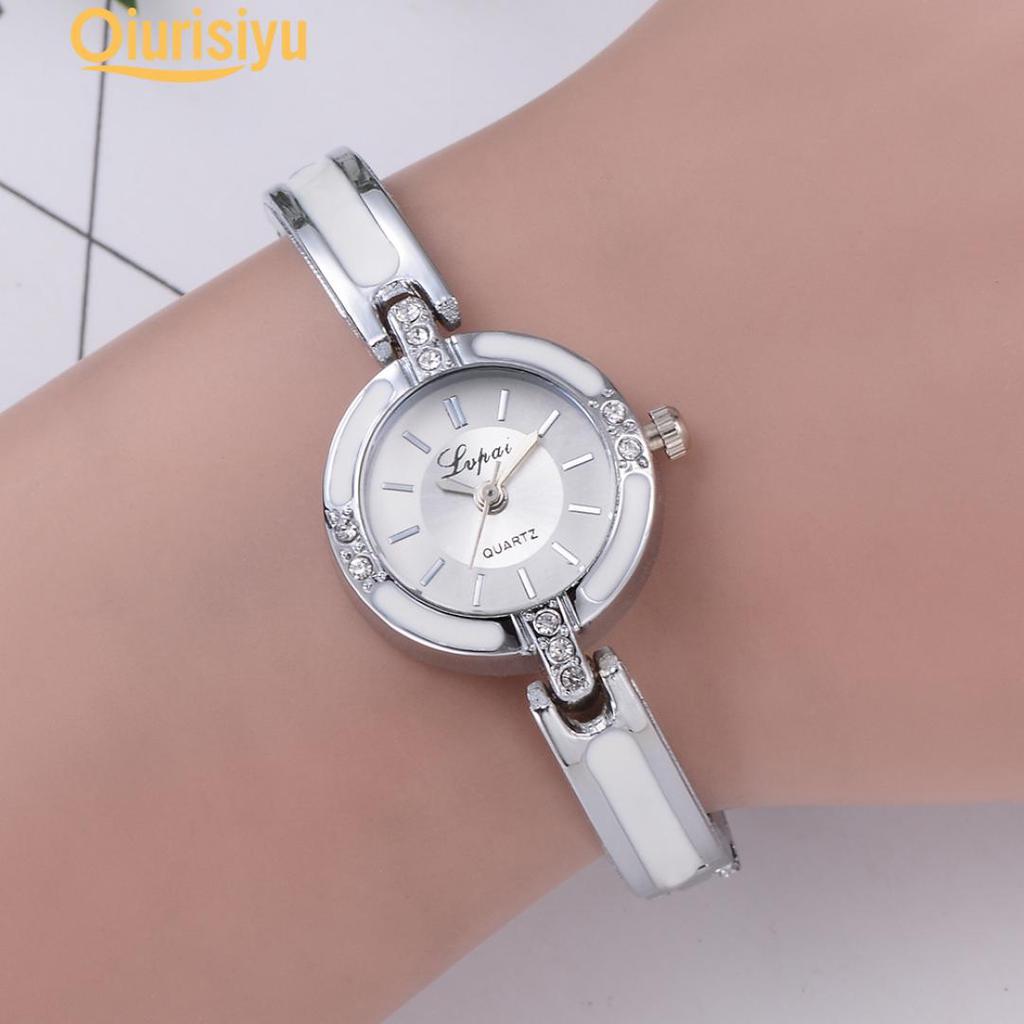 JewelryWe Women's Watch, Elegant Cross Rhinestone Bracelet with Digital Dial, Alloy, Rose Gold and Silver, silver-black, Christmas, birthday