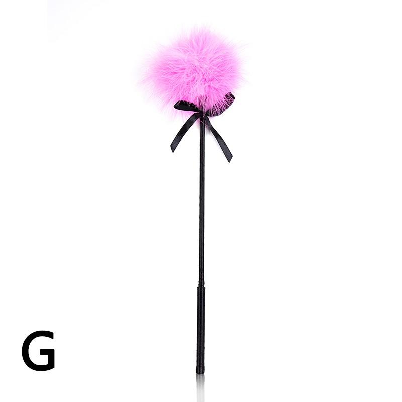 Multi Color Variety Sexy Feather Tickled Whip Flirting Teasing Stimulating Kinky Paddle Whips BDSM Fetish Mischief Adult Sex