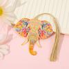 Metal Bookmark With Tassel Lightweight Creative Stationery Gift Elephant Metal Bookmark Bohemian Colorful Book Mark For Books