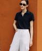 OBER GOLF Basic Open Polo Top (Black)