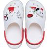 Crocs Peanuts Classic Clog, Blanc, 211124-90H, Sandales de douche, Extérieur/Loisirs (Blanc/Taille 26.0/Homme, Femme)