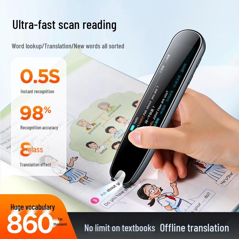 Offline Smart Scanning and Translation Pen: Chinese-English Translator, Dictionary, and Classroom Recording Tool for Students