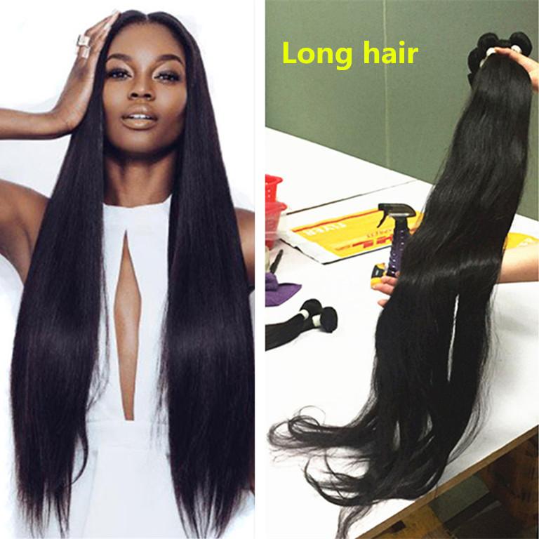 Long Hair MOQ 1 Piece Virgin Hair Weft 8 10 12 14 16 18 20 22 24 26 28 30 32 34 36 38 40 Inch Raw Straight Brazilian Hair Bundle