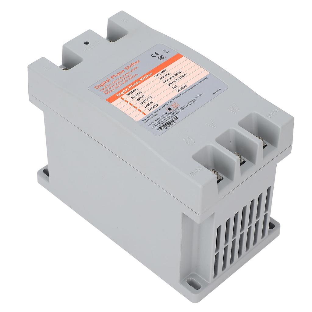 Single to 3 Phase Inverter 3 5 Horsepower 2.5 3.7KW 14A 50 60Hz High Efficiency Digital Phase Shifter for Motor