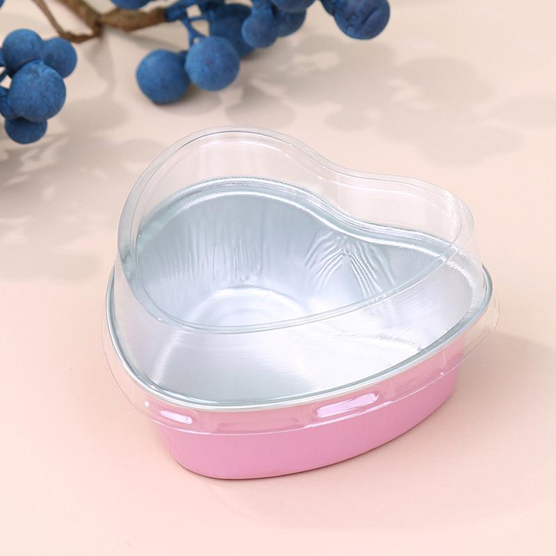 10Pcs Aluminum Foil Cupcake Cups Non-Stick Foil Baking Cups 100Ml Pudding Dessert Cups Party Wedding Party Supplies
