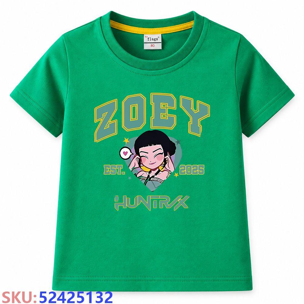 KPop Demon Hunters Children's cartoon print T-shirt