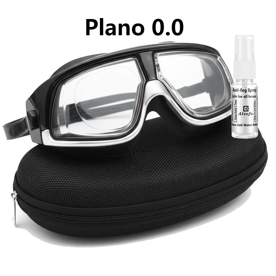 Lunettes de Natation Myopie -1,5 à -10,0 Dioptries, avec Spray Anti-Buée, Protection UV Sangle Réglable pour Hommes Femmes