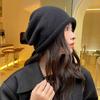 Pile hat women's autumn and winter crimping cold hat retro winter warm knitted hat