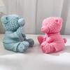 Candle Mold for Candle Making Sitting Bear Silicone Mold for Aromatherapy Plaster Colored Gypsum Mould DIY Crafts