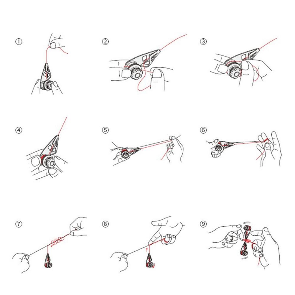 Luya Knotter Multi-function Knot Assist Fishing PR Knot tool For 0.3-3.0 PE line